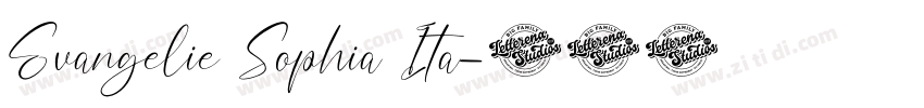 Evangelie Sophia Ita字体转换